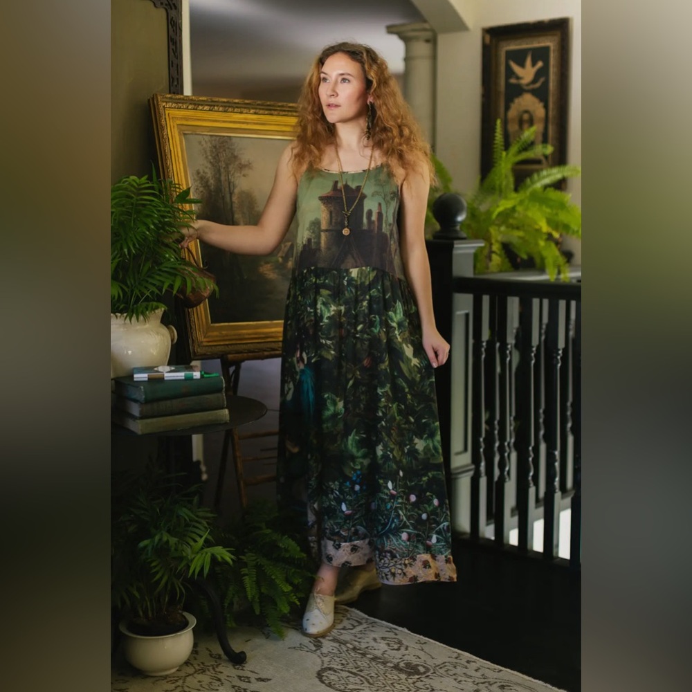 ⭐️Market of Stars⭐️ Bella Notte Boho Vintage Luxe Artisan Soft Bamboo Dress